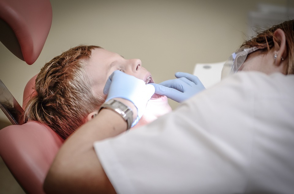 Kids having a dental checkup