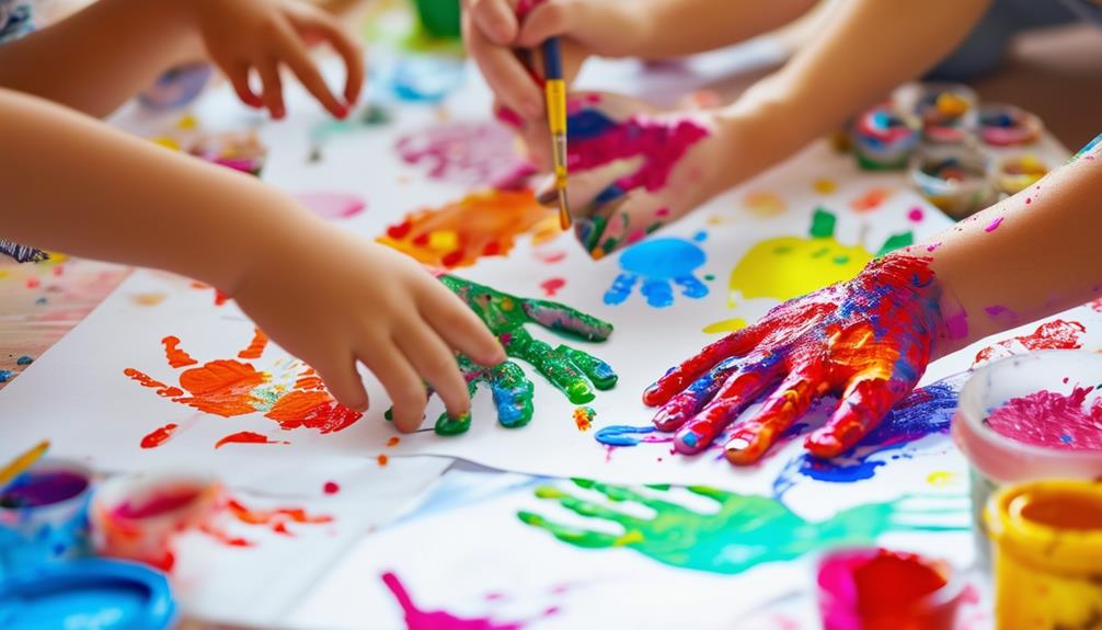 creative handprint art project