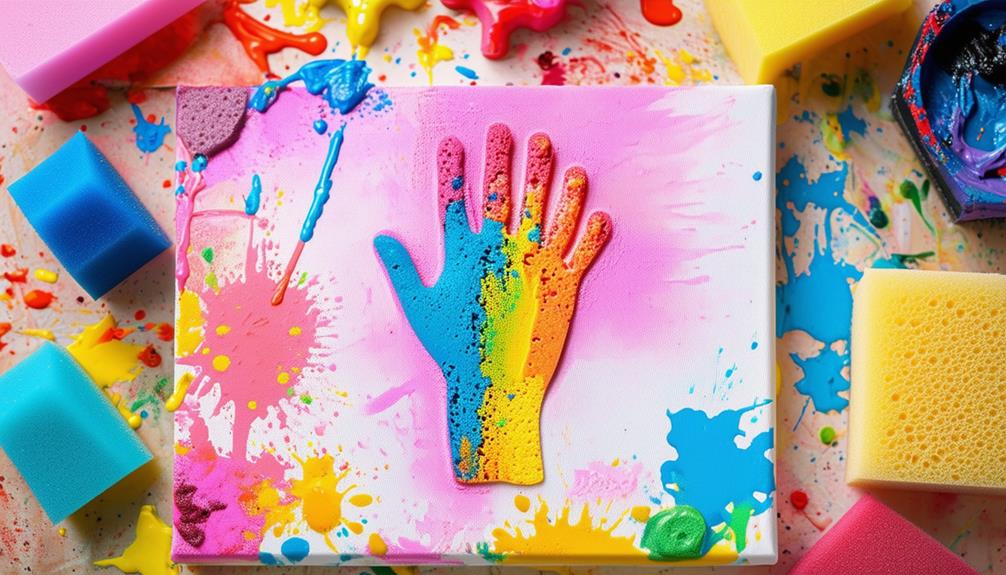 creating sponge stamp designs