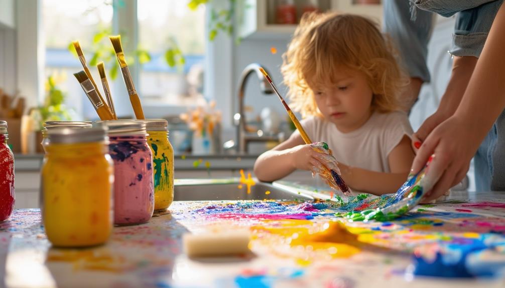 tidying post painting project aftermath