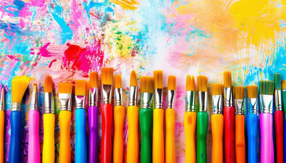 abundant art supplies available