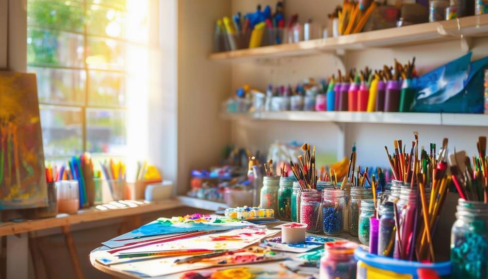 art supplies shopping spree