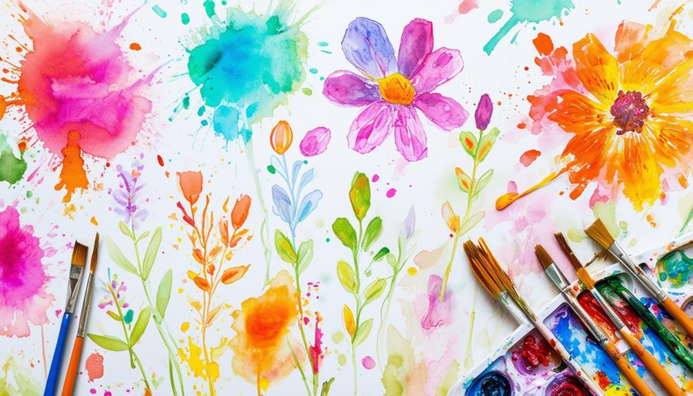 creative floral art project