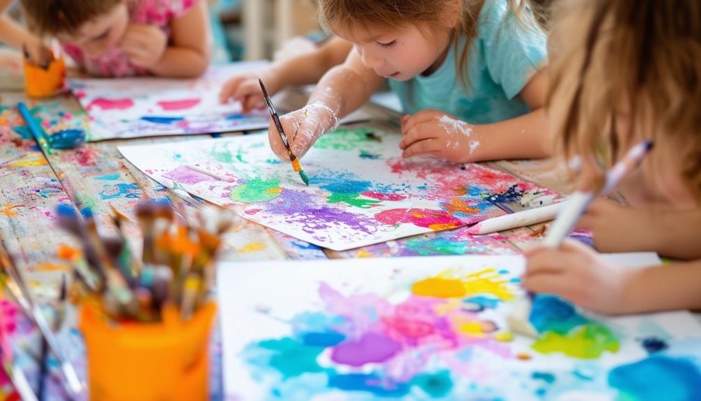 resist technique in watercolor