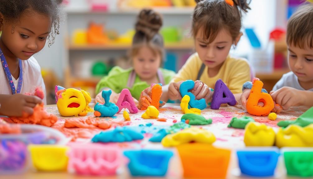 language development through playdough