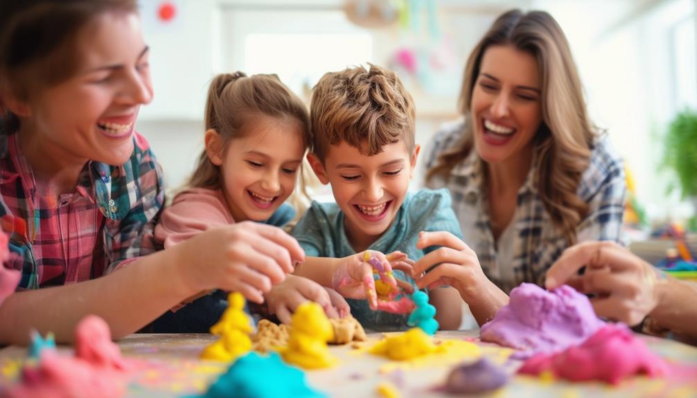 creative game with clay