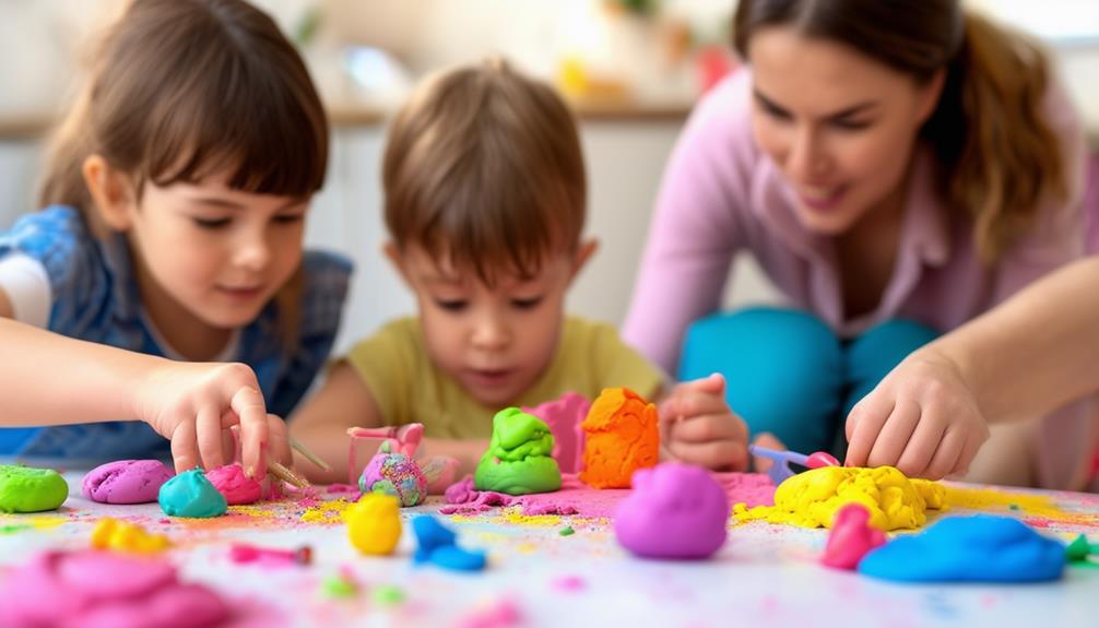 exploring with playdough fun