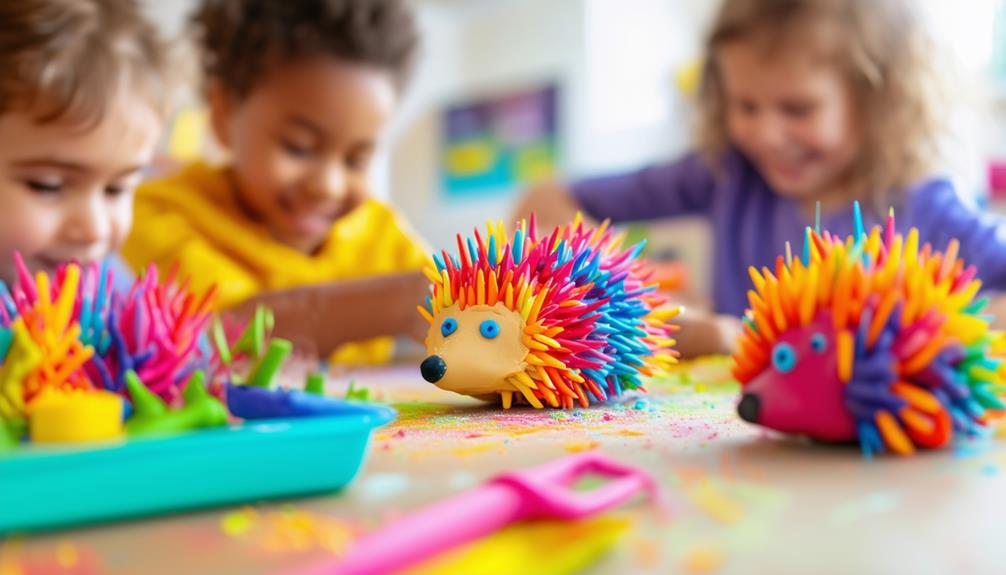 hedgehogs with spiky quills