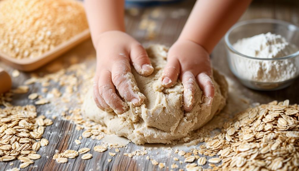 oatmeal and play dough