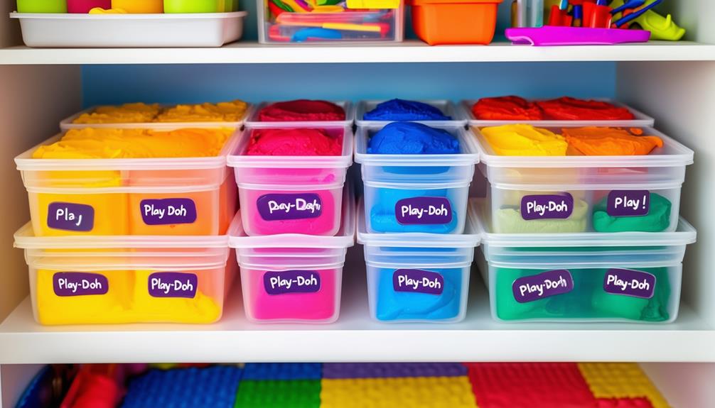 preserving play doh for play