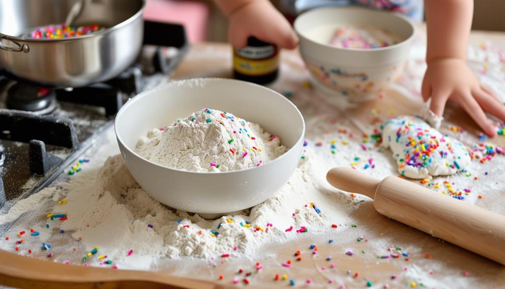 homemade vanilla scented dough