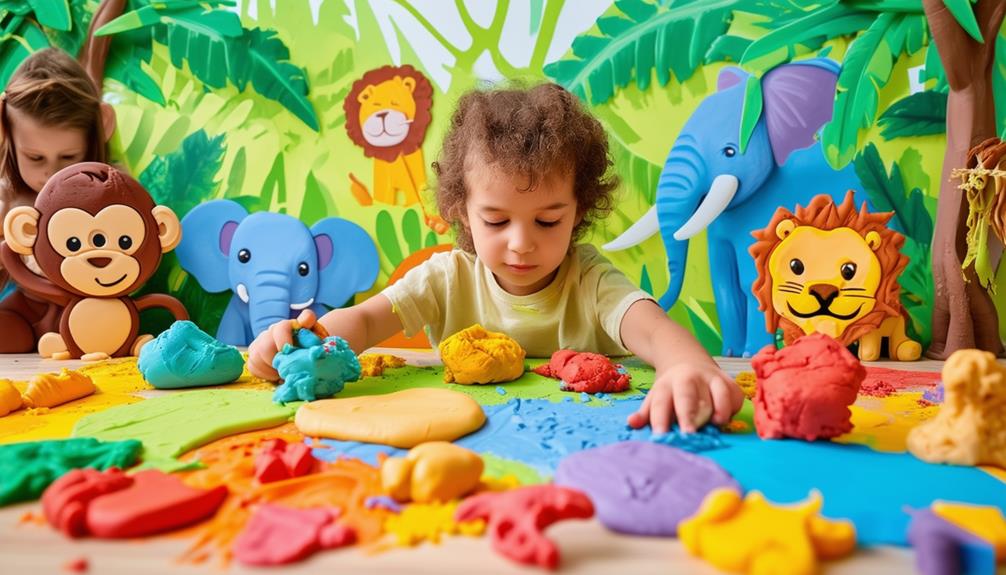 educational animal themed playdough mats