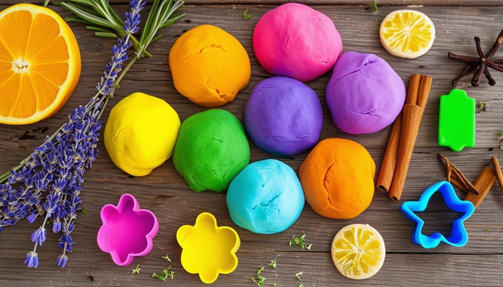 sensory experience with playdough
