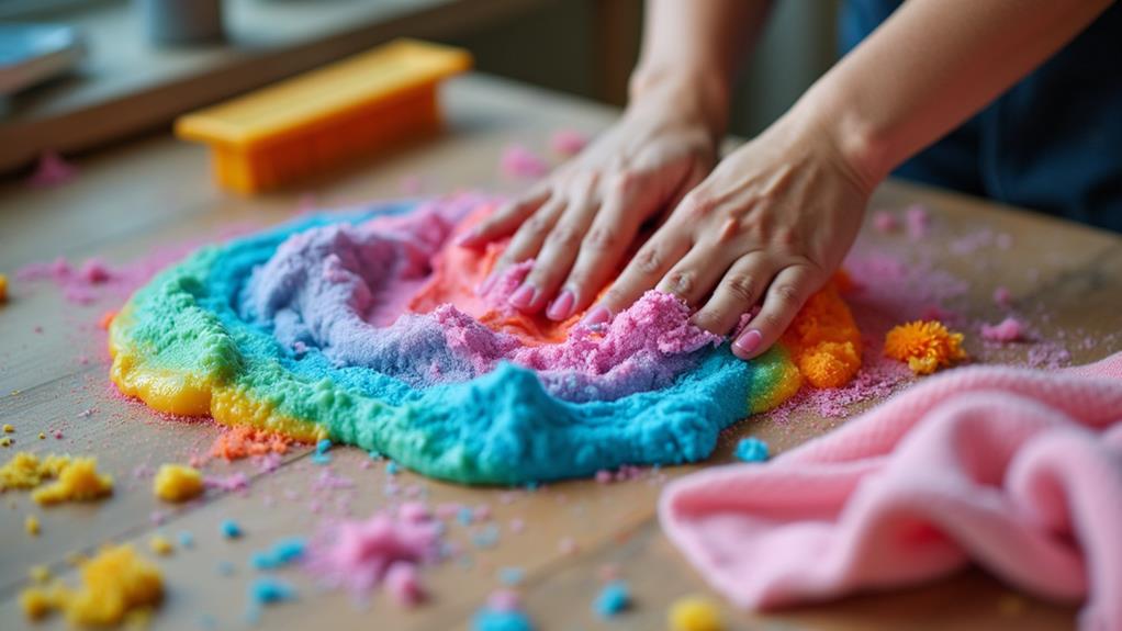 tidying and organizing spaces