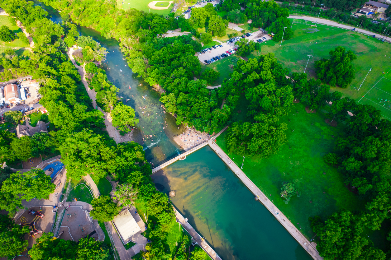 Barton Springs Swimming Pool, a natural attraction in Austin, Texas
