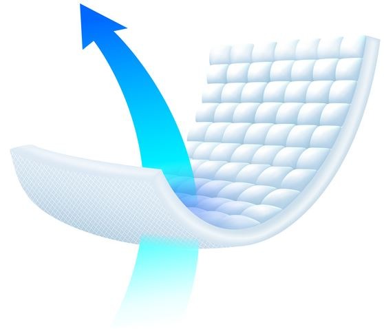 A diaper feature illustration