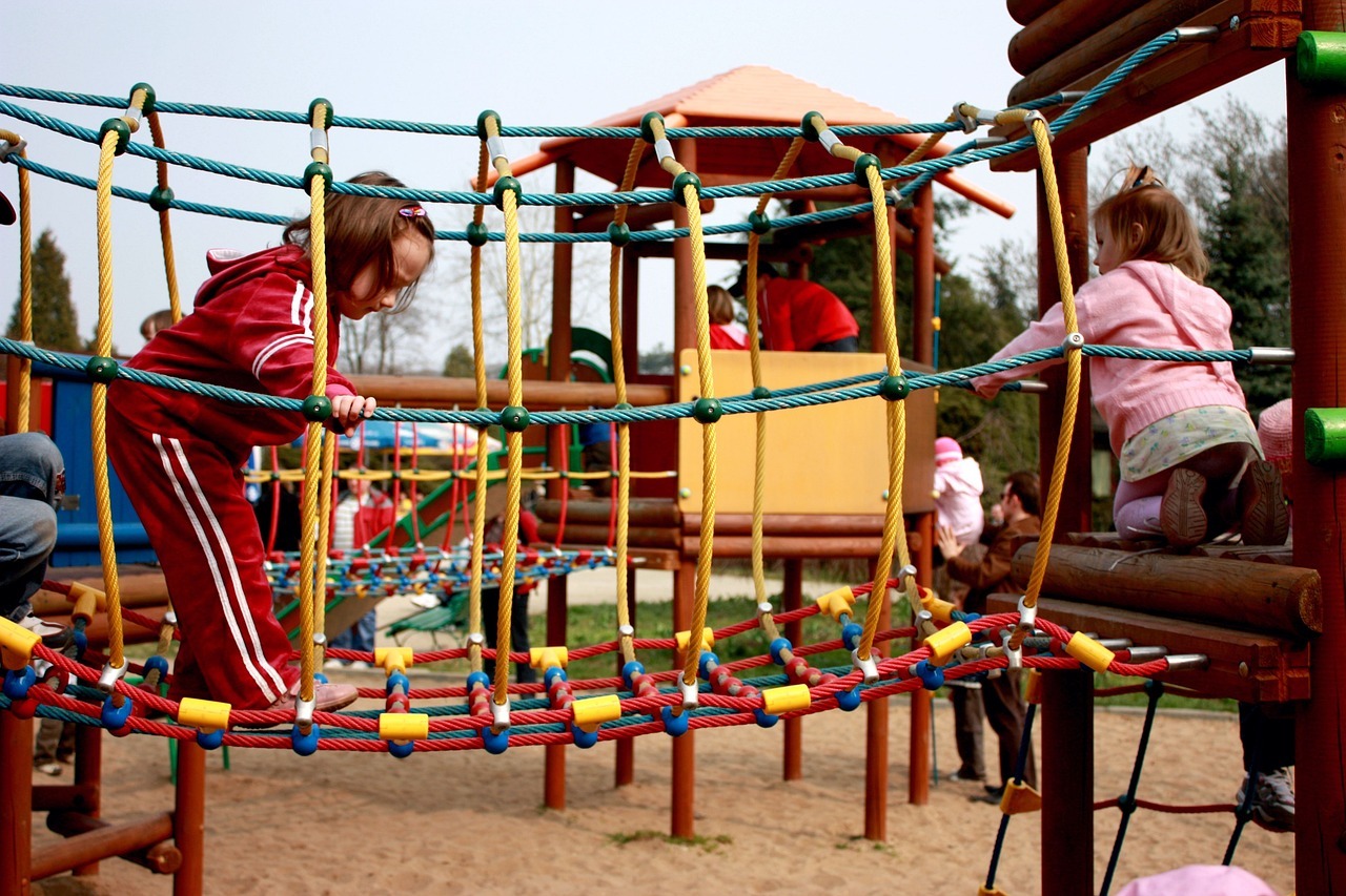 children in the playground