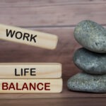 wooden blocks work-life balance